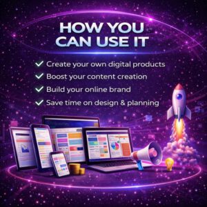 Mega Bundle Digitales Produkt: Vorlagen, KI-Prompts, Planer und kreative Ressourcen