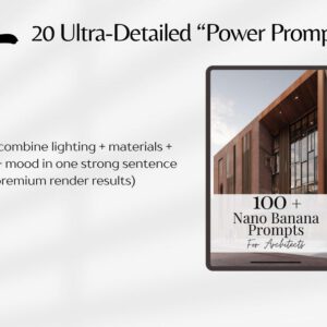 Nano Banana Prompts For Architects, Architecture AI Prompts, Rendering AI Prompts, Architecture Templates PDF