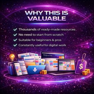 Mega Bundle Digitales Produkt: Vorlagen, KI-Prompts, Planer und kreative Ressourcen