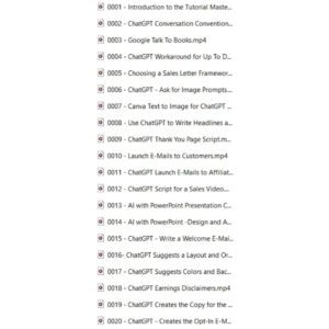 20 Ultimate ChatGPT Masterclass Digital Video Course, MRR, PLR, Learning AI Training for Entrepreneurs, Content Creator Tool, Master Skills