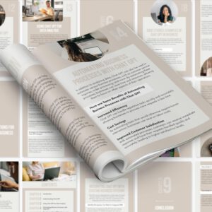 Mrr Ebook Scaling Your Business with Chatgpt, Ai Ebook Ready-To-Resell, Digital Marketing Guide, Ai Marketing, Business Growth Strategy