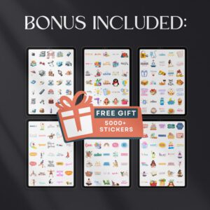 7500 Digital Planner Pages Bundle PLR MRR Editable Canva Templates w/ Resell Rights Business Sport Fitness Wellness Mindset Plr Planners