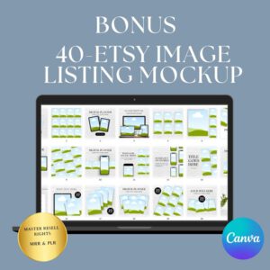 500 Passive Income Digital Product Ideas: MRR PLR Canva Templates