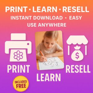 10k+ Kids Coloring Pages Bundle | Printable Sheets with PLR & MRR Rights + Bonus