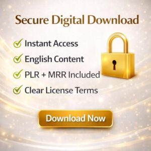 Make Money Online Ebook PLR MRR English | 111 Page Canva Editable Digital Product | Passive Income Resell Rights