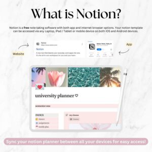 Student Notion Planner, 2026 Dashboard, University Notes, Master Resell Rights MRR