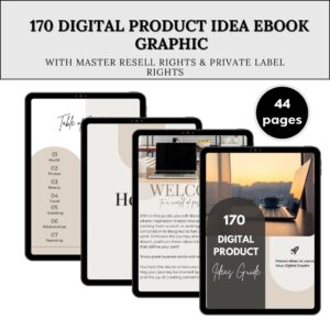 Digital Product Ideas PLR Ebook | Canva Editable Template, Online Business Guide, Passive Income, Resell Rights, Make Money Online