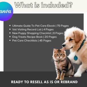 Pet Care Planner Bundle | PLR MRR (Digital Download)