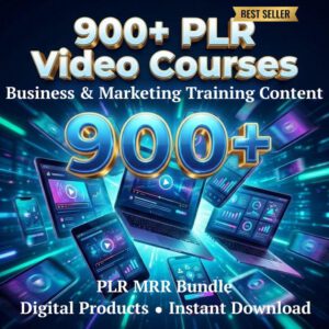 900+ Business Video Courses Bundle Online Training Library PLR MRR Resell Rights