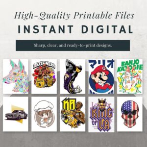 5M+ T-Shirt Design Bundle png ai svg | Streetwear, Hip Hop, Anime T-Shirt Graphics | Apparel Print Files Plr Mrr License Instant Download