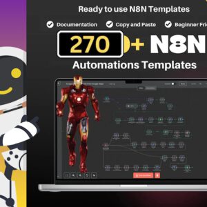 n8n AI Automation Workflows: 270+ Ready-to-Use Business Solutions (Digital Download, PLR/MRR Rights Included)