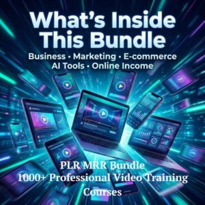 900+ Business Video Courses Bundle Online Training Library PLR MRR Resell Rights