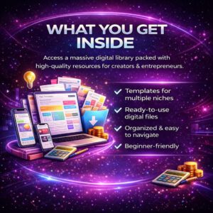 Mega Bundle Digitales Produkt: Vorlagen, KI-Prompts, Planer und kreative Ressourcen