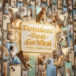 Viral Cat Reels Bundle | 2200+ Funny AI & Real Videos (PLR MRR Digital Download)