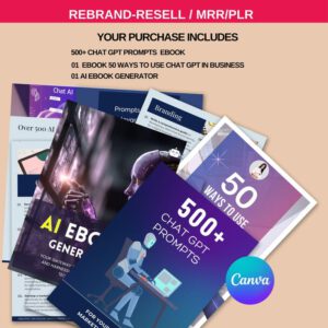 Ultimate AI Course/ Prompt Generator(canva Template) PLR Rights