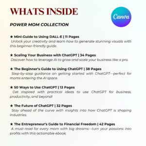 AI Business eBooks Bundle for Mom Entrepreneurs | PLR MRR