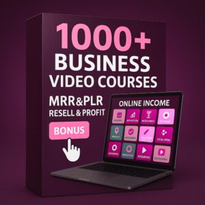 1000+ Business Courses Bundle PLR MRR Resell Rights (Digital Download)