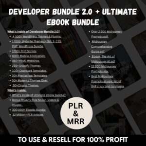 10M+ PLR MRR Digital Products Bundle: Resell & Profit