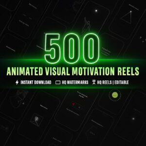 500+ Motivational Animation Videos: PLR + MRR (Digital Download)
