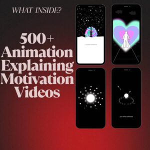 500+ Motivational Animation Videos: PLR + MRR (Digital Download)