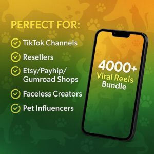 4000+ Viral Pet Videos: Dog & Cat Reels, PLR/MRR Rights