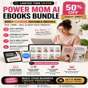 AI Business eBooks Bundle for Mom Entrepreneurs | PLR MRR