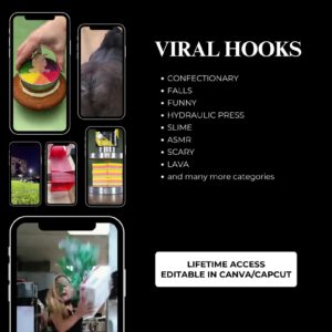 1000+ Viral Hook Videos Bundle PLR MRR Resell Rights TikTok Reels Shorts Social Media Growth Pack Digital Download MP4
