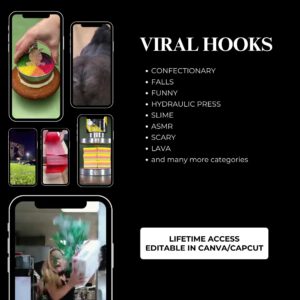 1000+ Viral Hook Videos Bundle PLR MRR Resell Rights TikTok Reels Shorts Social Media Growth Pack Digital Download MP4