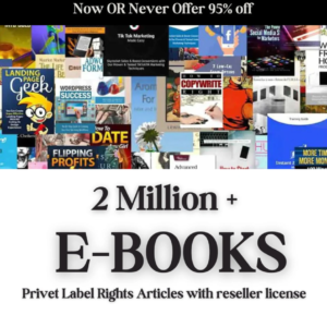 2M+ Ebooks + 2M PLR Articles Bundle (Reseller Rights Included)