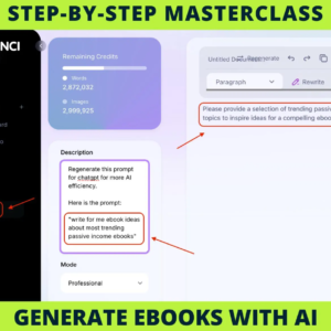 Create, Automate & Sell eBooks with ChatGPT - AI Digital Product Masterclass