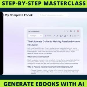 Create, Automate & Sell eBooks with ChatGPT - AI Digital Product Masterclass