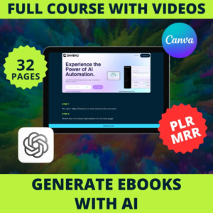 Create, Automate & Sell eBooks with ChatGPT - AI Digital Product Masterclass