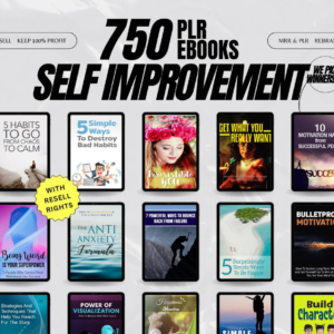 EBOOKS Self Improvement Bundle750 Digital Books With Resell RightsEbook Bundle
