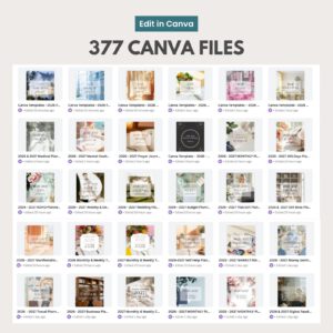 10,500 Canva Planner Templates | 2026-2027 Editable Planners, Journals, Trackers & Calendars | PLR MMR