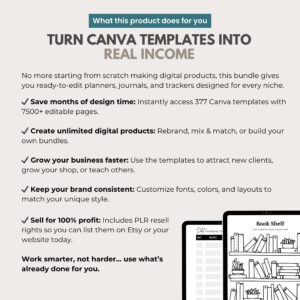 10,500 Canva Planner Templates | 2026-2027 Editable Planners, Journals, Trackers & Calendars | PLR MMR