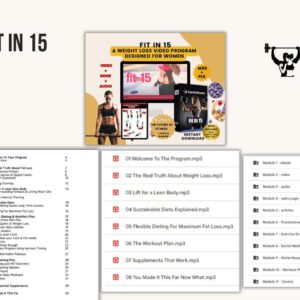 Fitness Bundle PLR MRR Two Fitness Videos Protein Snacks Fitness Checklists Health Wellness Gym Personal Trainer Fitness Planner DFY