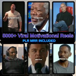5000+ Motivational Reels PLR MRR for Instagram TikTok Faceless Videos