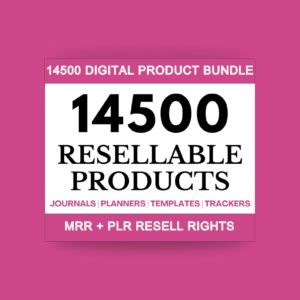 Done For You 2026 2027 Planners Journals Trackers 14500 Pages Editable Canva Designs Printables DIY PLR Products Master Resell Rights MRR
