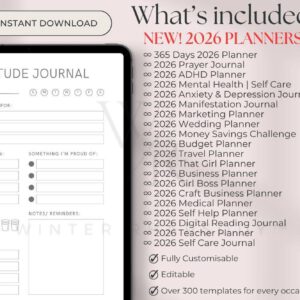 14500+ PLR Canva Templates | 350+ Editable Templates with Master Resell Rights | NEW 2026 Editable & Printable Planners, Journals, Trackers
