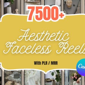 Faceless Reels – 7500+ Video & Photo Bundle (PLR/MRR License