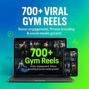 Fitness Mega Bundle | 700+ Gym Reels, eBooks, Canva Planners (PLR & MRR) (Digital Download)