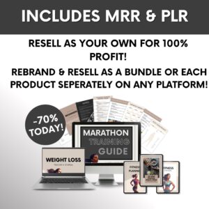 Health & Fitness Bundle with MRR Ready To Resell, PLR Fitness Planners and Fitness Ebooks, Weight Loss Journal, Health Food Guides