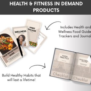 Health & Fitness Bundle with MRR Ready To Resell, PLR Fitness Planners and Fitness Ebooks, Weight Loss Journal, Health Food Guides