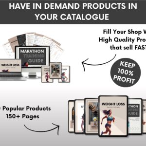 Health & Fitness Bundle with MRR Ready To Resell, PLR Fitness Planners and Fitness Ebooks, Weight Loss Journal, Health Food Guides