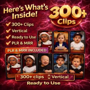 AI Baby Reels Bundle | 300+ Viral Videos (PLR MRR)