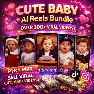 AI Baby Reels Bundle | 300+ Viral Videos (PLR MRR)
